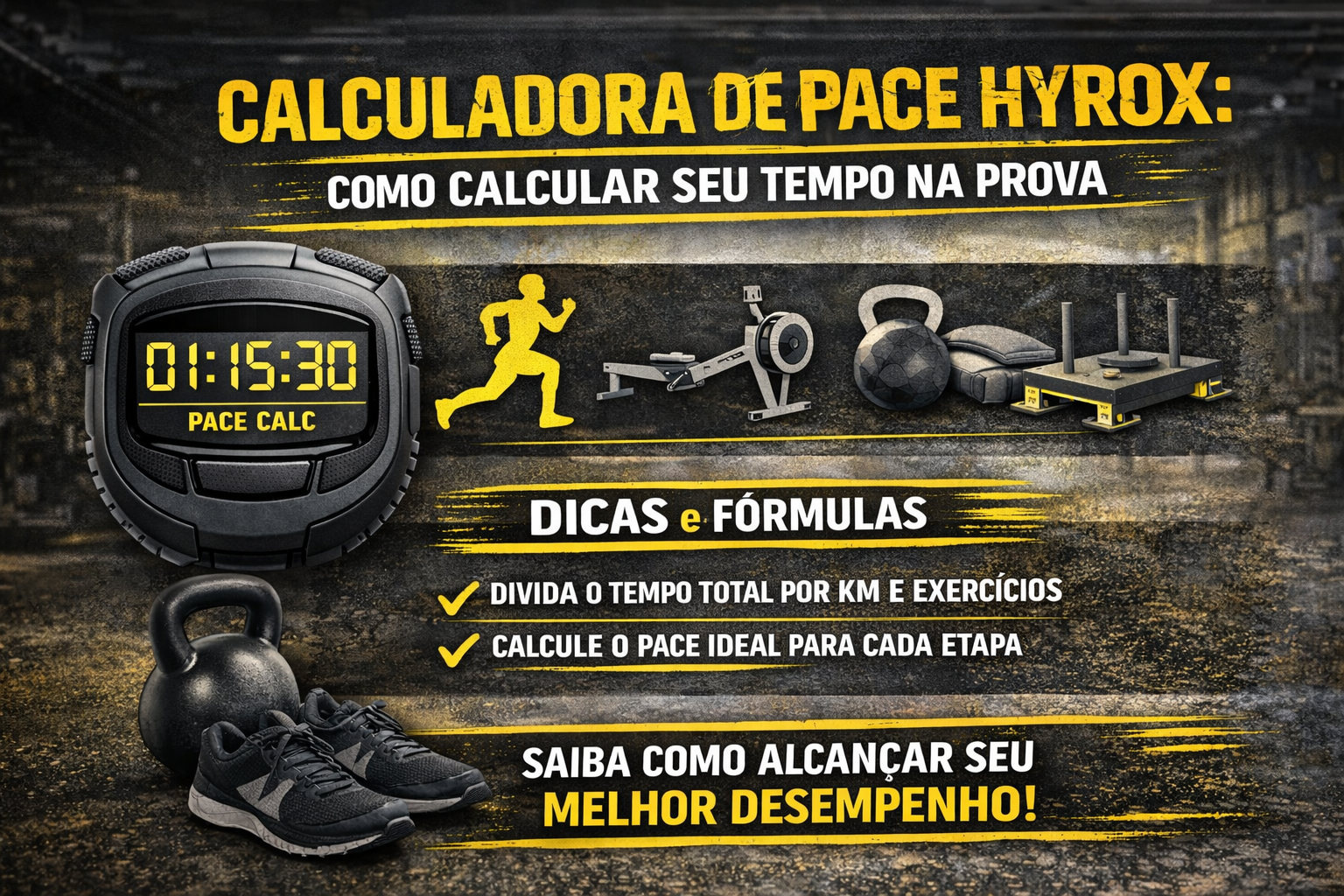 Calculadora de Pace Hyrox: Como Calcular Seu Tempo na Prova em 2026