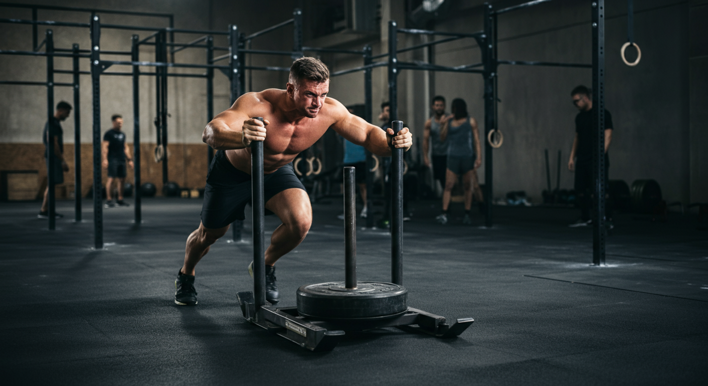 Sled Push HYROX: O Guia Definitivo para Dominar em 2026