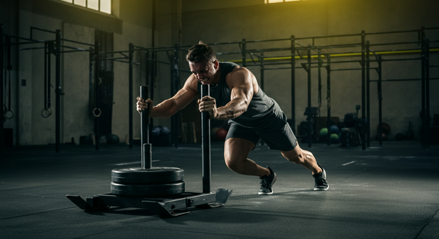 5 Erros no Sled Push Que Estão Limitando Seu Tempo