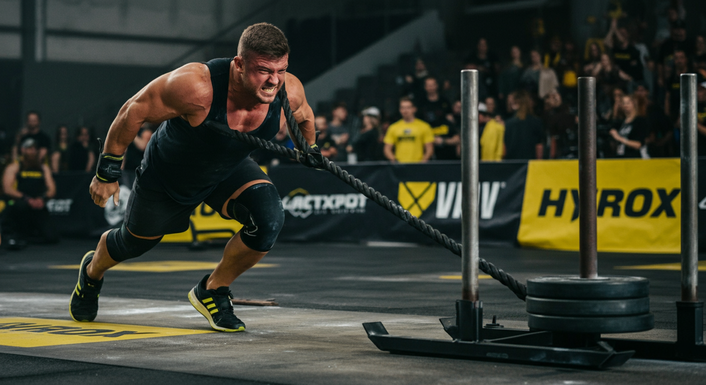 Guia Hyrox Sled Pull 2026: 5 Erros que Destroem seu Tempo