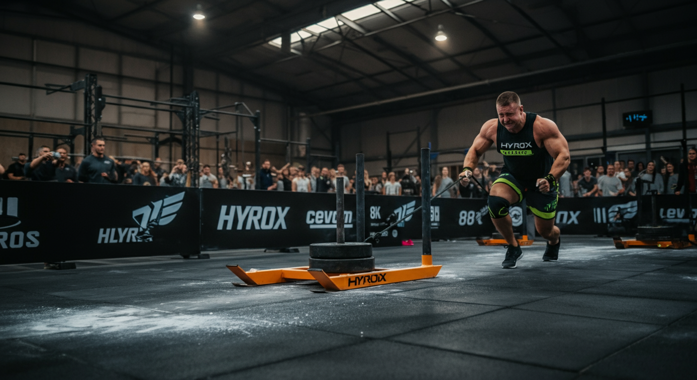Guia Sled Pull Hyrox 2026: Técnica, Treino e Pesos Oficiais