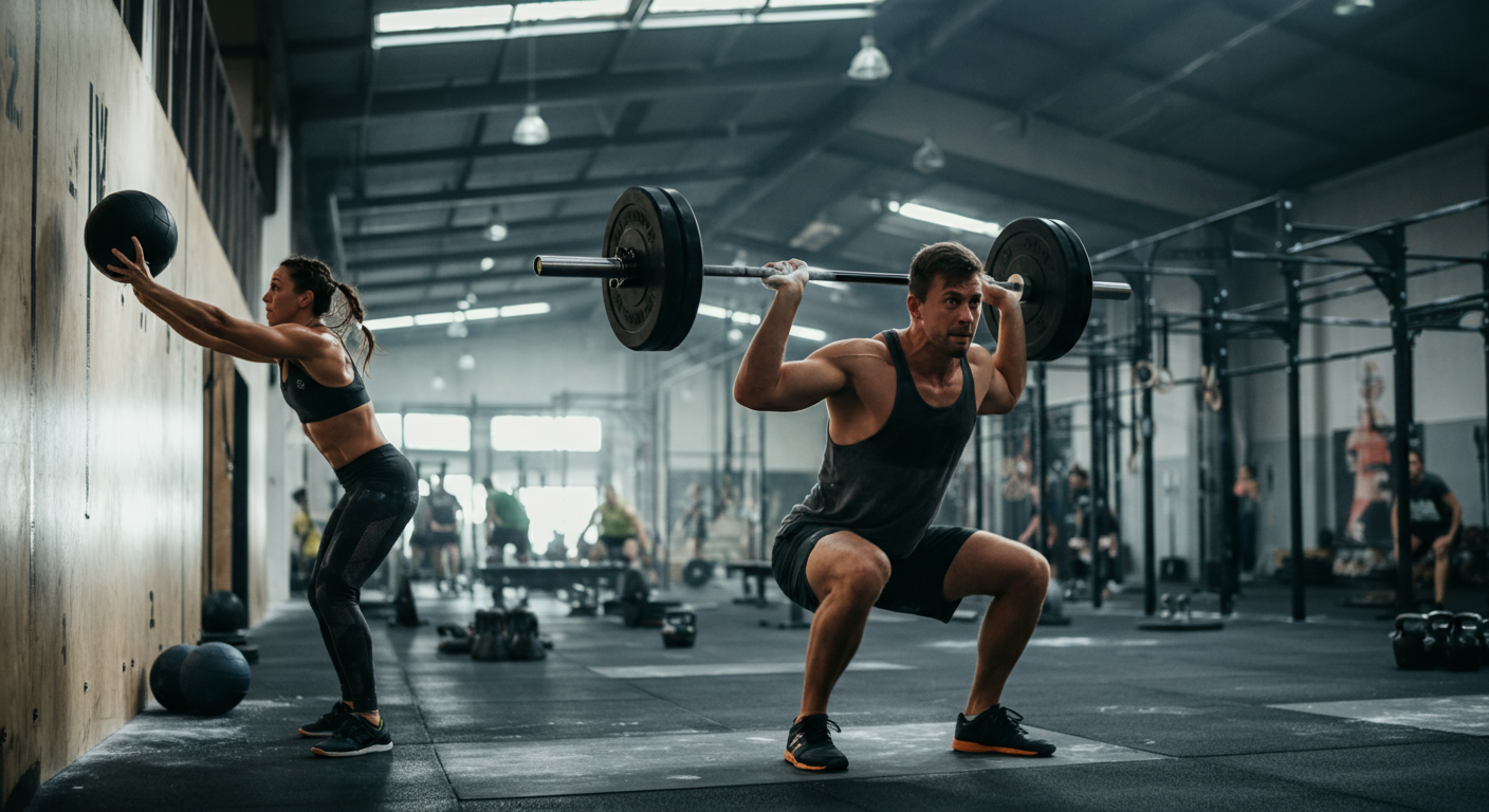Wall Ball vs Thruster: Guia de Energia Hyrox 2026