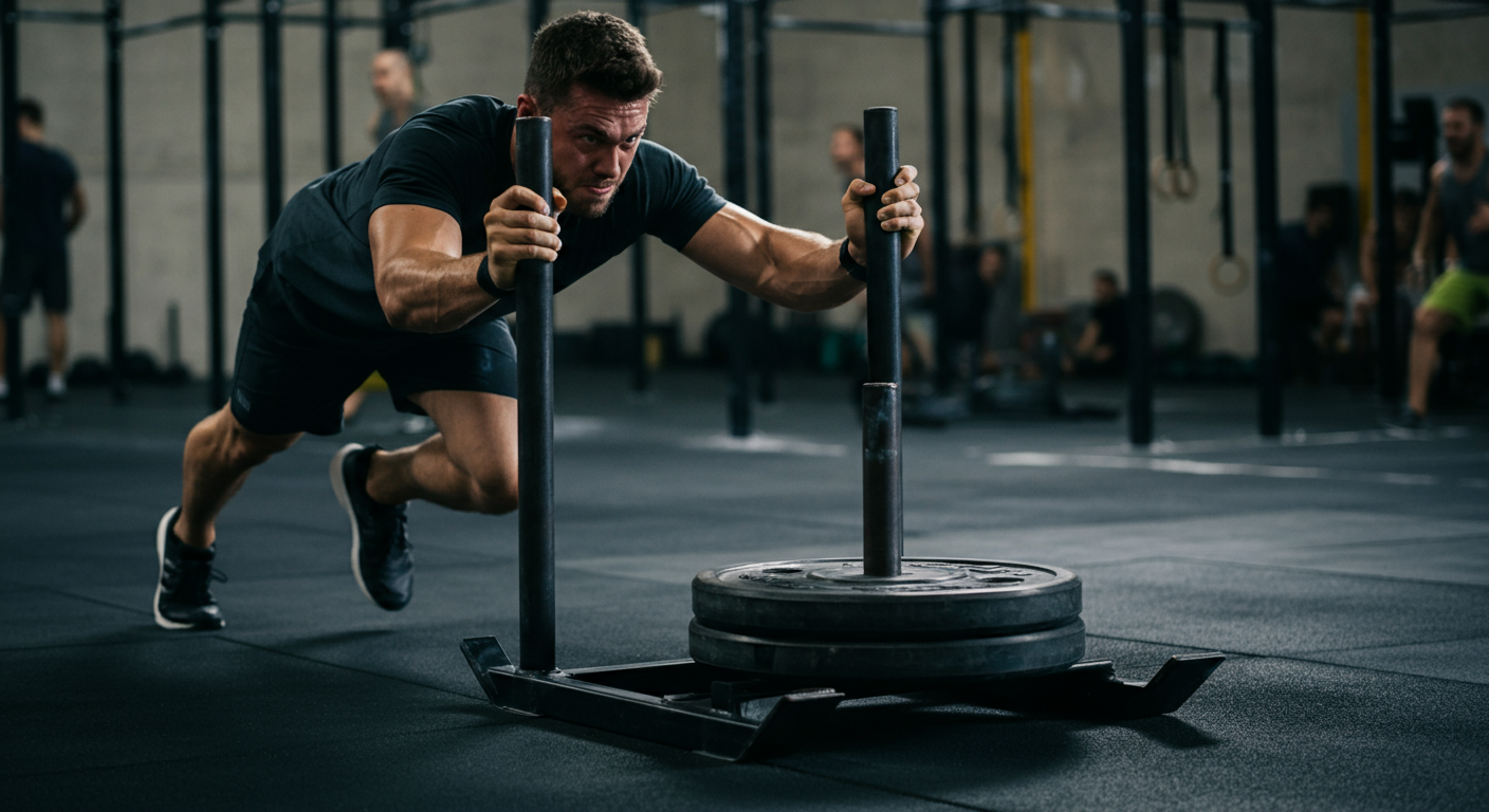 Sled Push Hyrox: Guia Definitivo de Treino e Técnica 2026