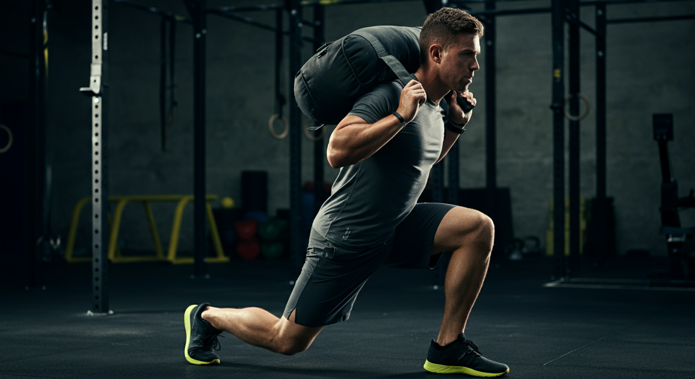 Sandbag Lunge vs Dumbbell: Guia Definitivo para HYROX 2026