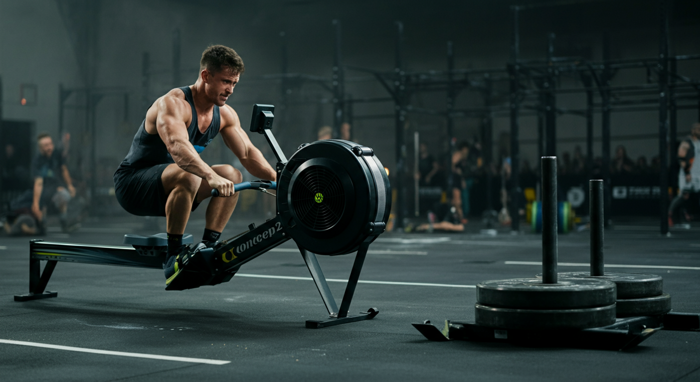 Guia Hyrox 2026: Cross-Training para Vencer (Natação, Bike, Remo)